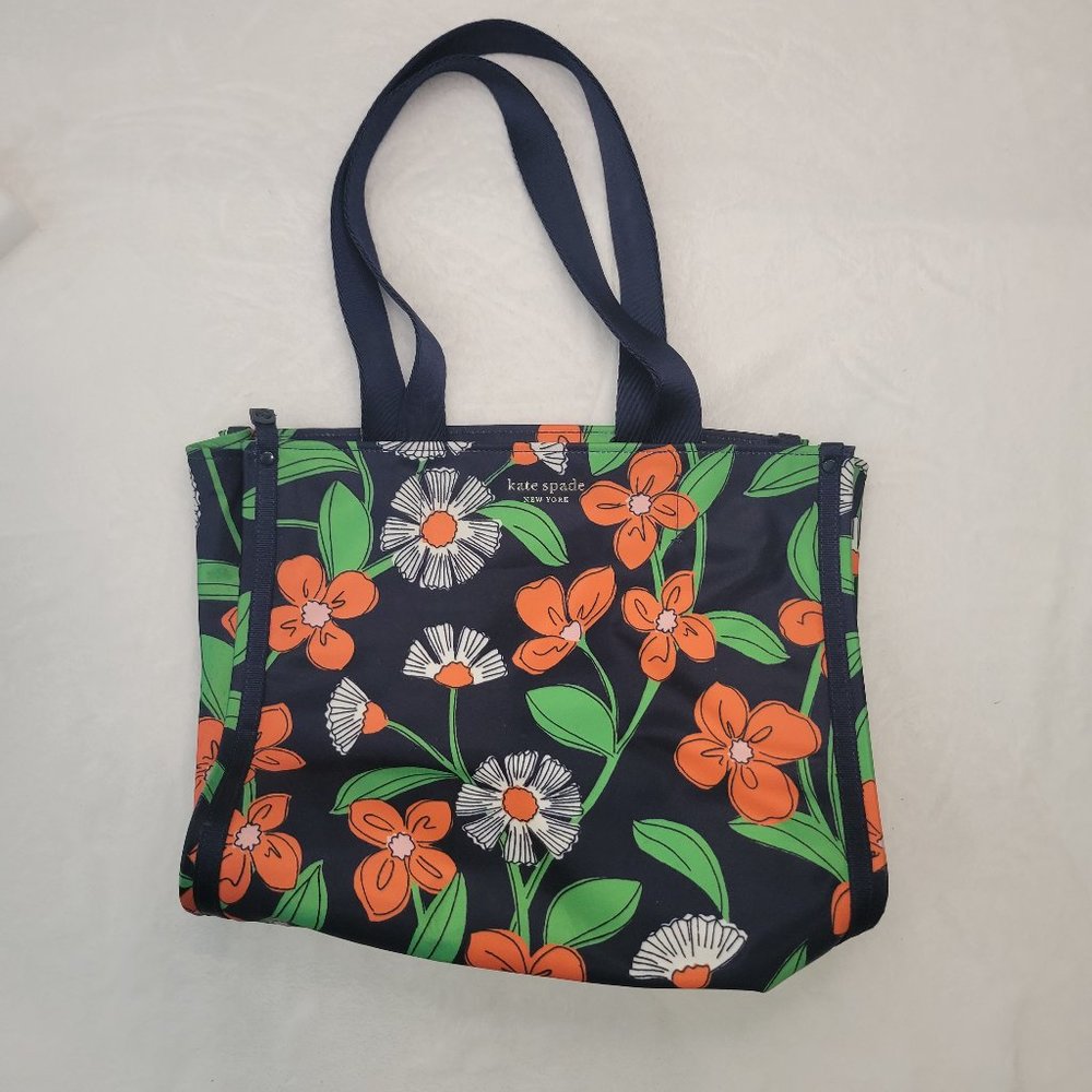♠️ kate spade ♠️ Little Better Sam Nylon Medium Shoulder Bag Rich Tote - Picture 1 of 7
